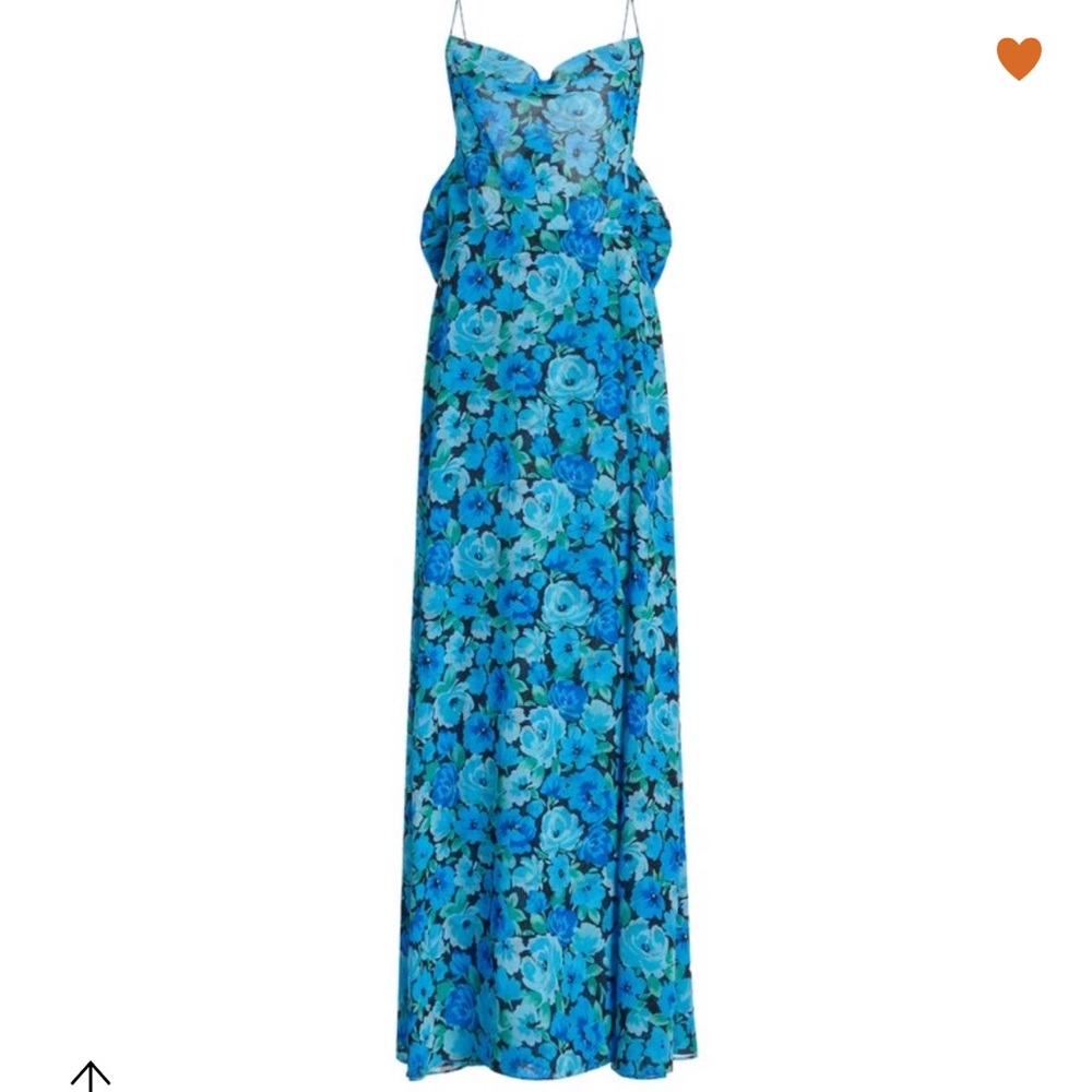 ROTATE floral chiffon maxi dress gown